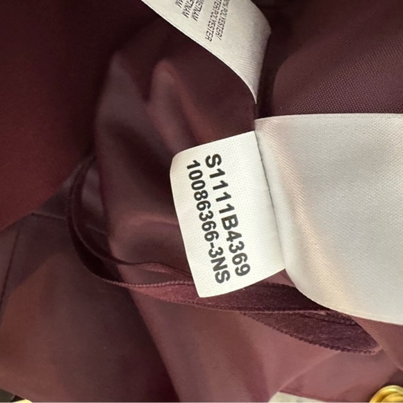 Jones Wear Dress Burgundy Cocktail dress with satin bow. Midi Dress Size 6 NWT - Picture 14 of 14